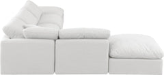 Indulge - Linen 6 Piece Modular Armless Sectional - White
