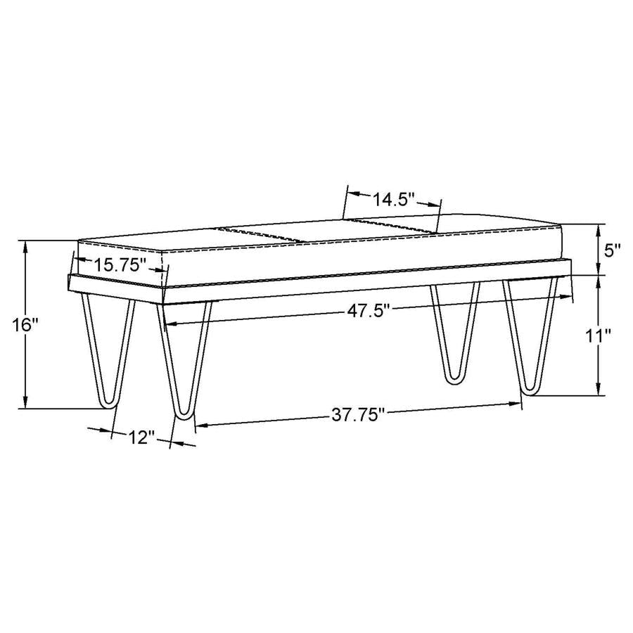 Chad Black Bench - MyWaynesHome #