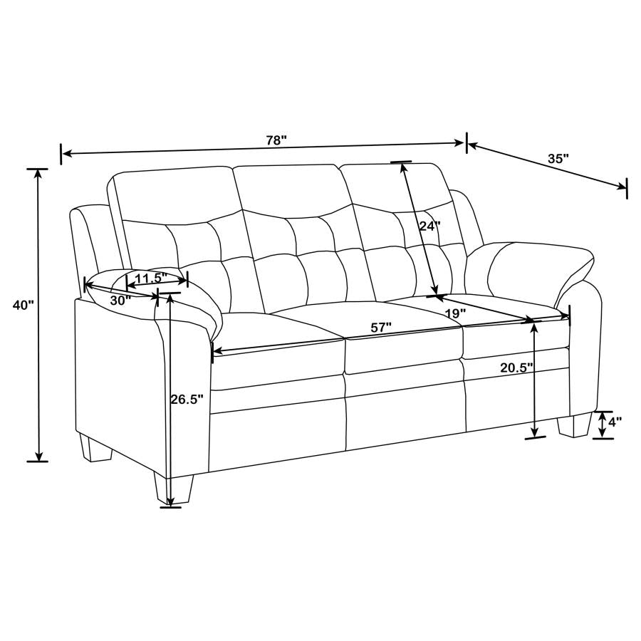 Finley Black Sofa - MyWaynesHome #
