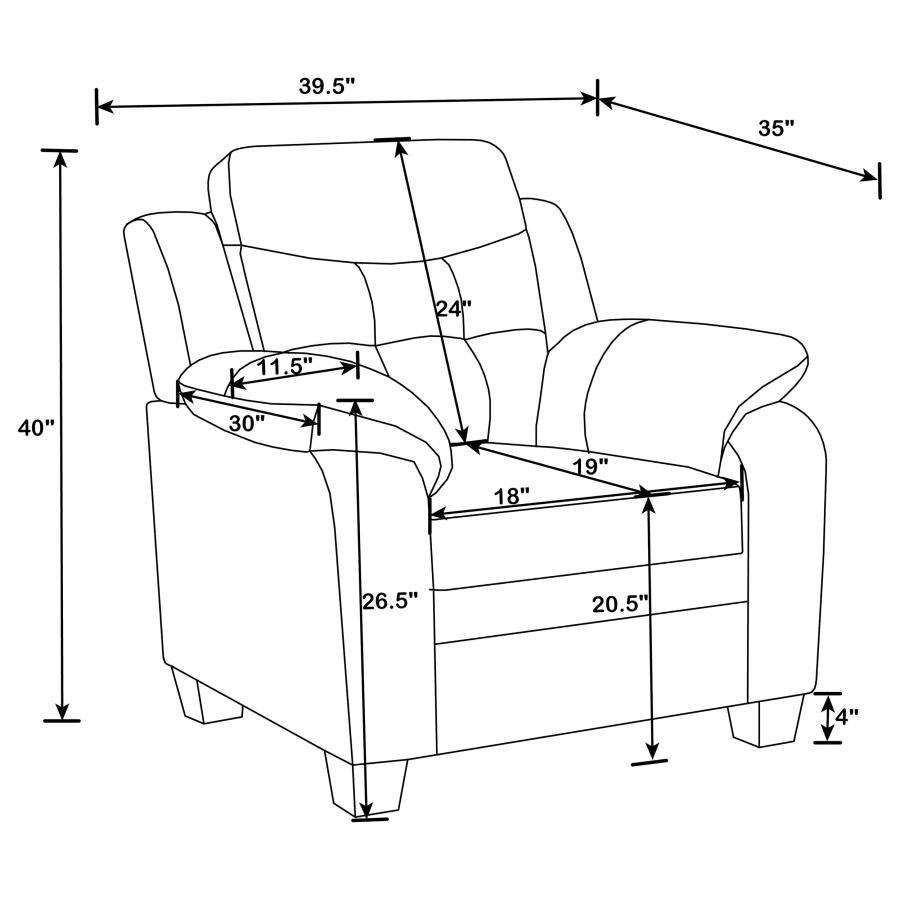Finley Black Chair - MyWaynesHome #