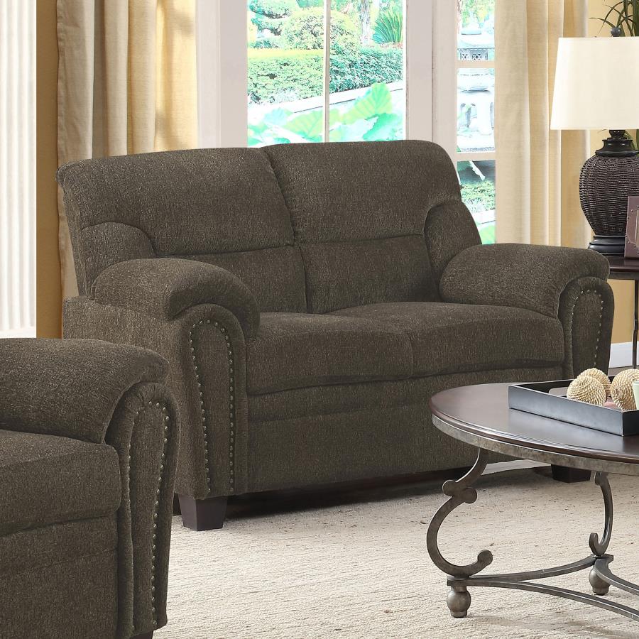Clementine Brown Loveseat - MyWaynesHome #