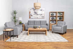 Bowen Grey 3 Pc Sofa Set - MyWaynesHome #