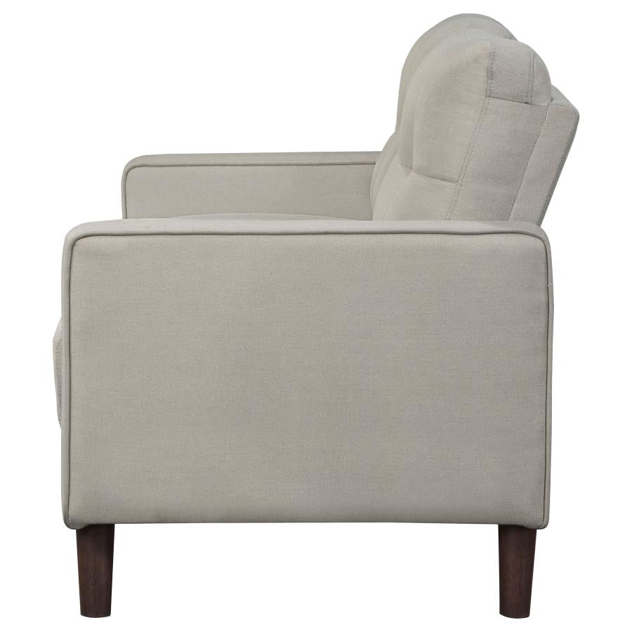 Bowen Beige Loveseat - MyWaynesHome #
