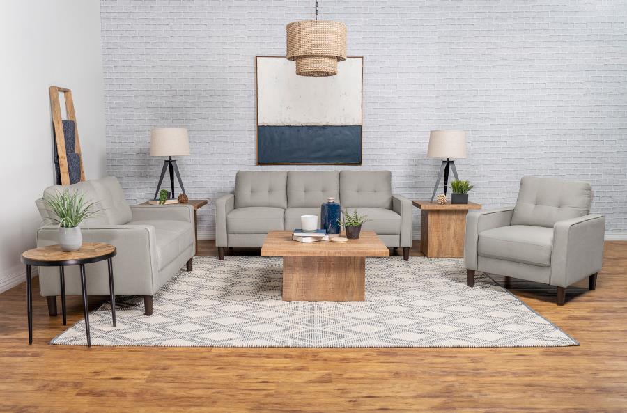 Bowen Beige Loveseat - MyWaynesHome #