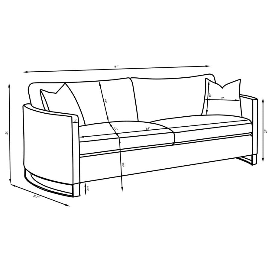 Corliss Beige 3 Pc Sofa Set - MyWaynesHome #