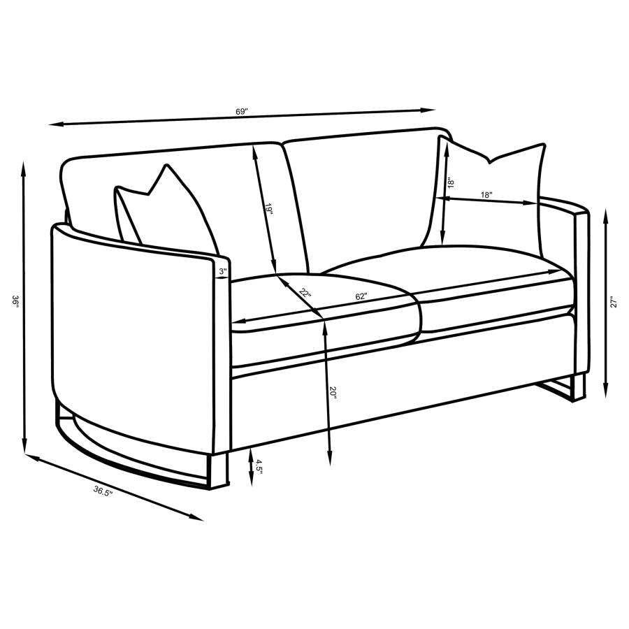 Corliss Beige 3 Pc Sofa Set - MyWaynesHome #
