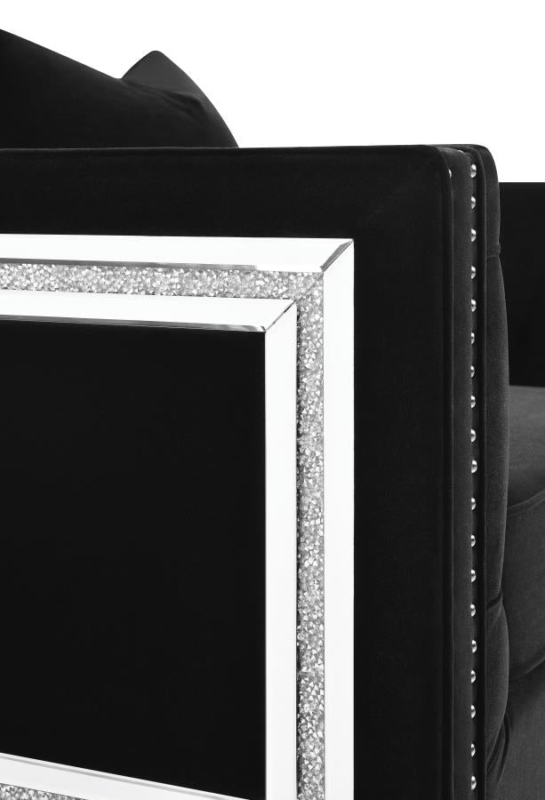 Delilah Black Sofa - MyWaynesHome #