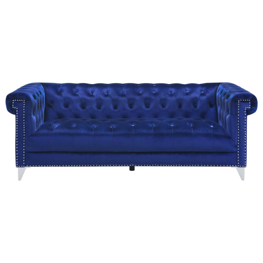 Bleker Blue 3 Pc Sofa Set - MyWaynesHome #
