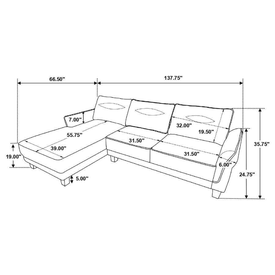 Caspian Grey Sectional - MyWaynesHome #