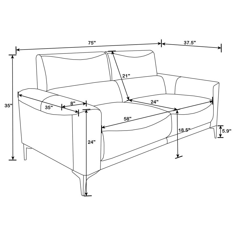 Glenmark Grey 3 Pc Sofa Set - MyWaynesHome #