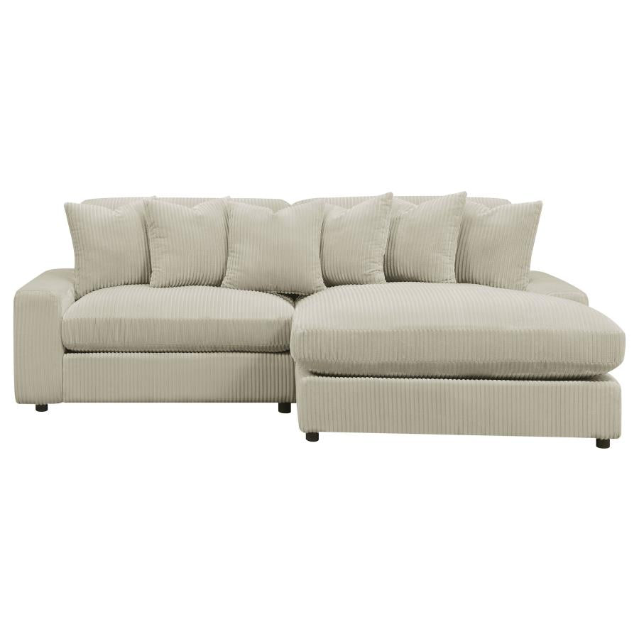Blaine Beige Sectional - MyWaynesHome #