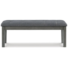Hallanden - Large UPH Dining Room Bench - Black / Gray