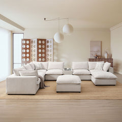 Marisa - Modular Ottoman - Beige Boucle