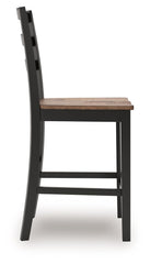 Wildenauer - Barstool (Set of 2) - Brown / Black
