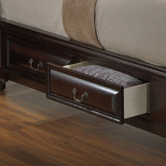 Glory Furniture - LaVita - Faux Leather Upholstered Storage Bed