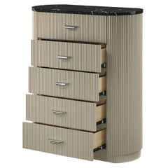 Travonte - Chest - Gray / Beige