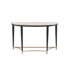 Ayser - Sofa Table - White Washed & Black
