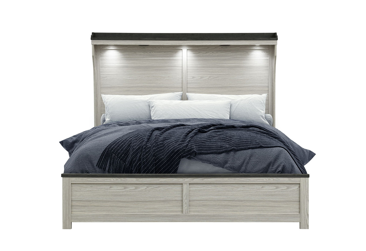 Ashley - Queen Panel Bed - Brown