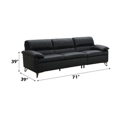 Eilene - Sofa - Black Top Grain Leather