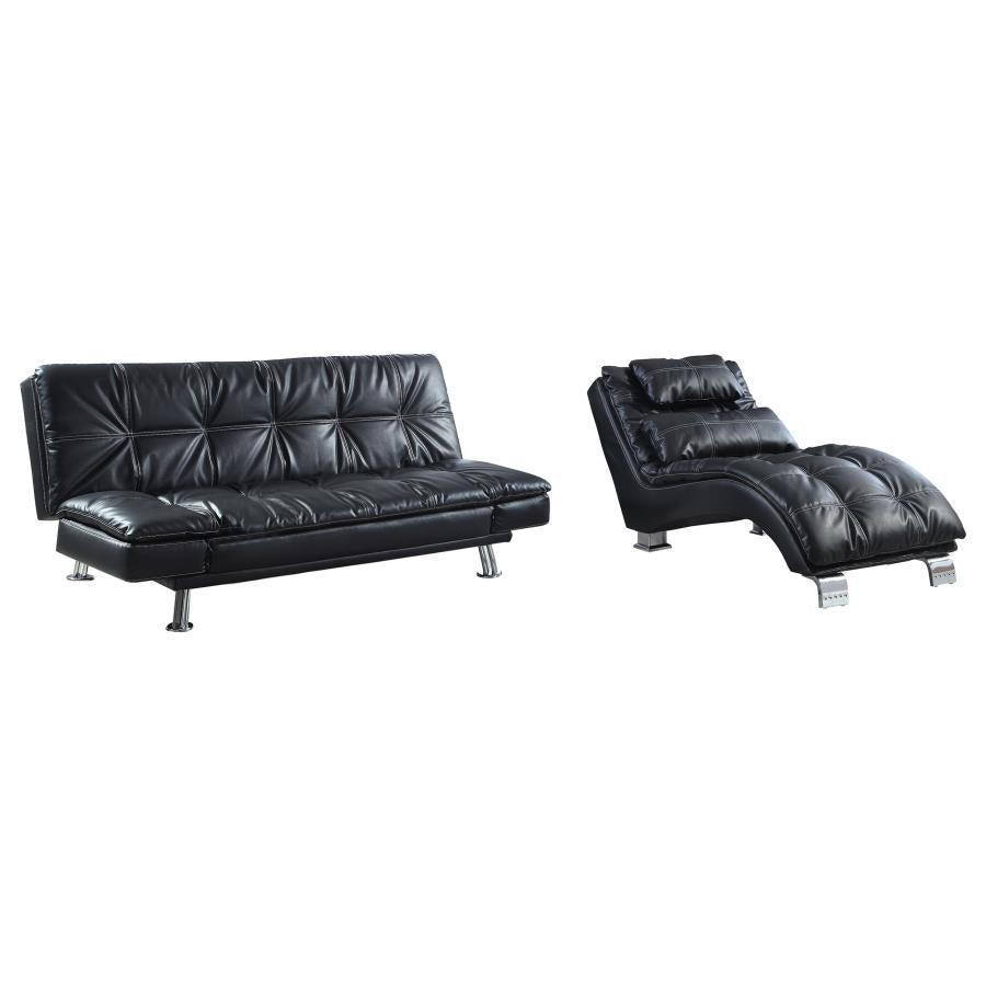 Dilleston Black Chaise - MyWaynesHome #
