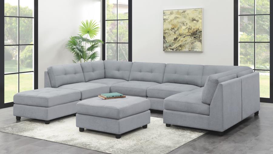 Claude Grey Ottoman - MyWaynesHome #