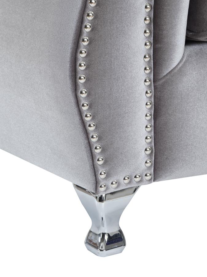 Frostine Silver Sofa - MyWaynesHome #