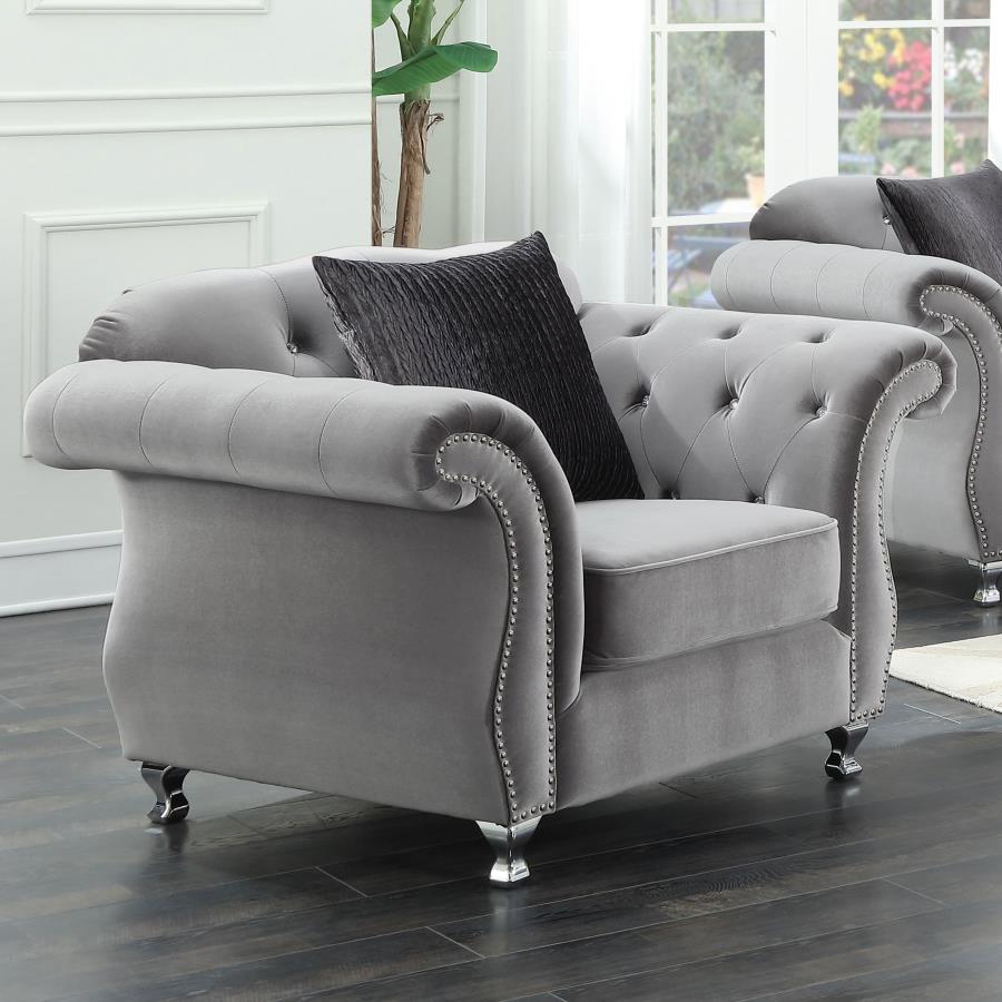 Frostine Silver Chair - MyWaynesHome #