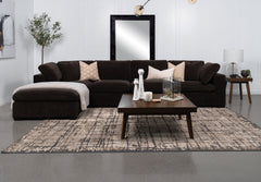 Lakeview 6-piece Upholstered Modular Sectional Chocolate - MyWaynesHome #