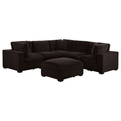 Lakeview 6-piece Upholstered Modular Sectional Chocolate - MyWaynesHome #