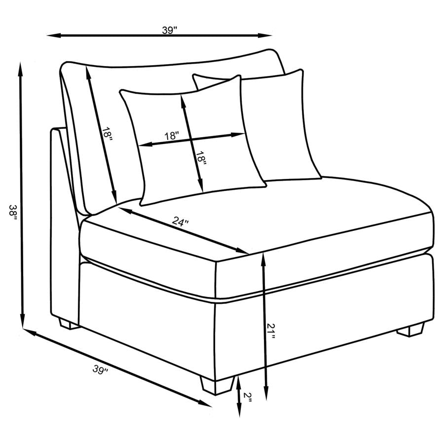Cambria Grey 5 Pc Sectional - MyWaynesHome #