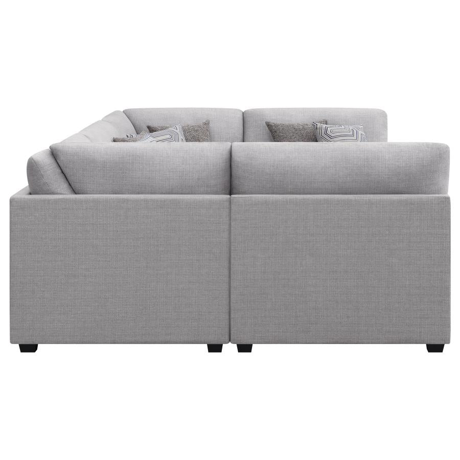 Cambria Grey 6 Pc Sectional - MyWaynesHome #