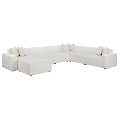 Freddie White Ottoman - MyWaynesHome #