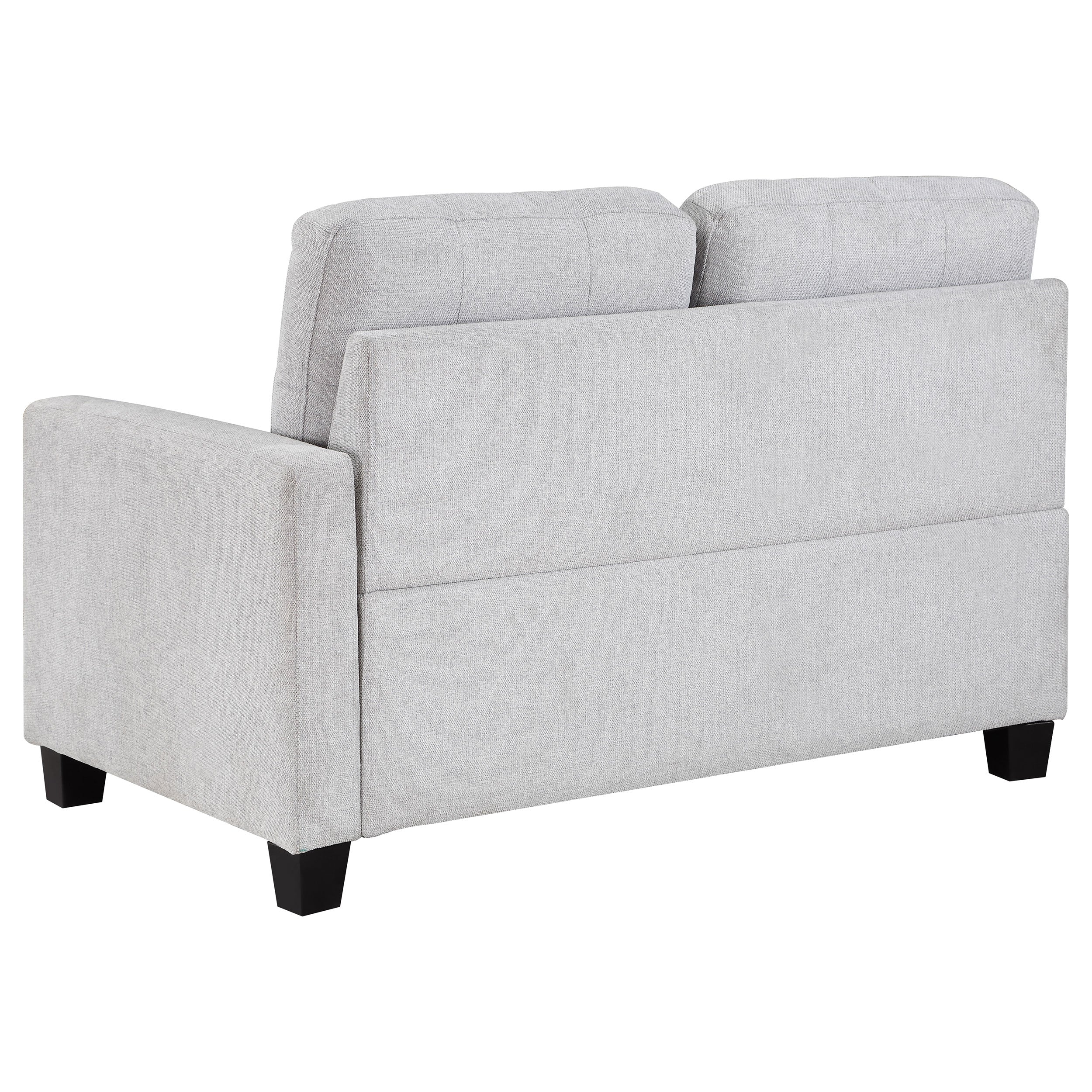 Georgina Upholstered Laf Chair Steel Beige - MyWaynesHome #