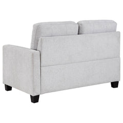 Georgina Upholstered Laf Chair Steel Beige - MyWaynesHome #