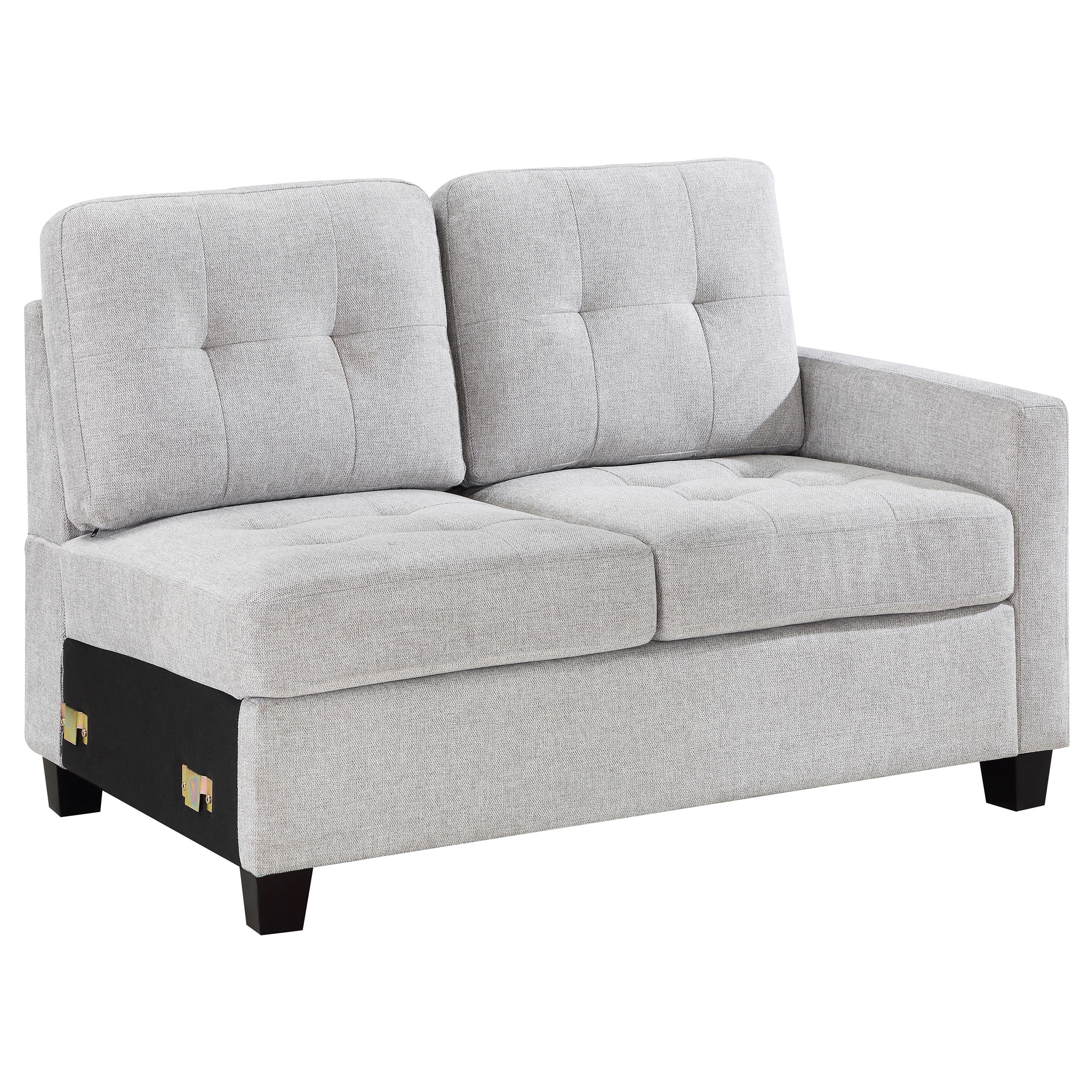 Georgina Upholstered Raf Chair Steel Beige - MyWaynesHome #
