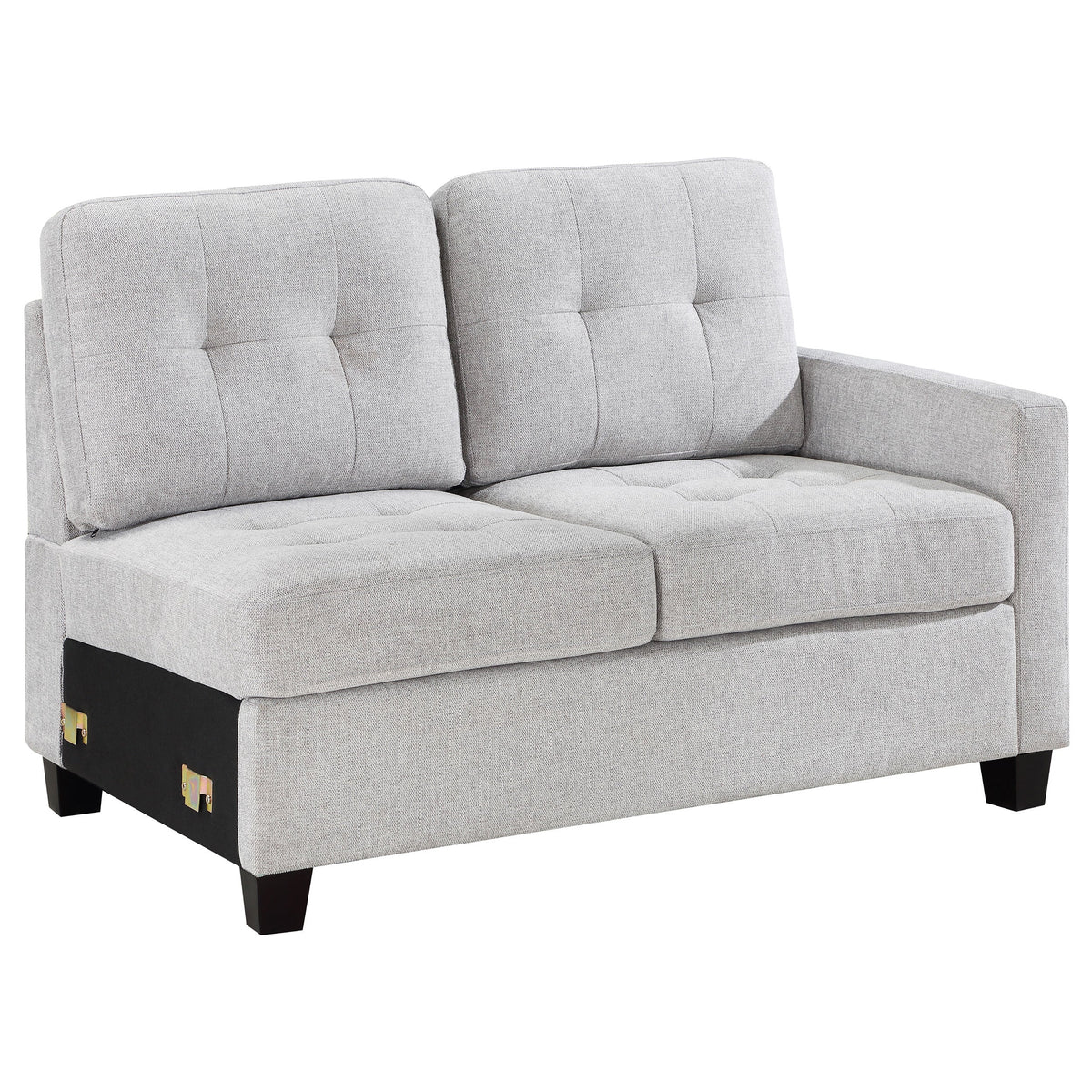 Georgina Upholstered Raf Chair Steel Beige - MyWaynesHome #