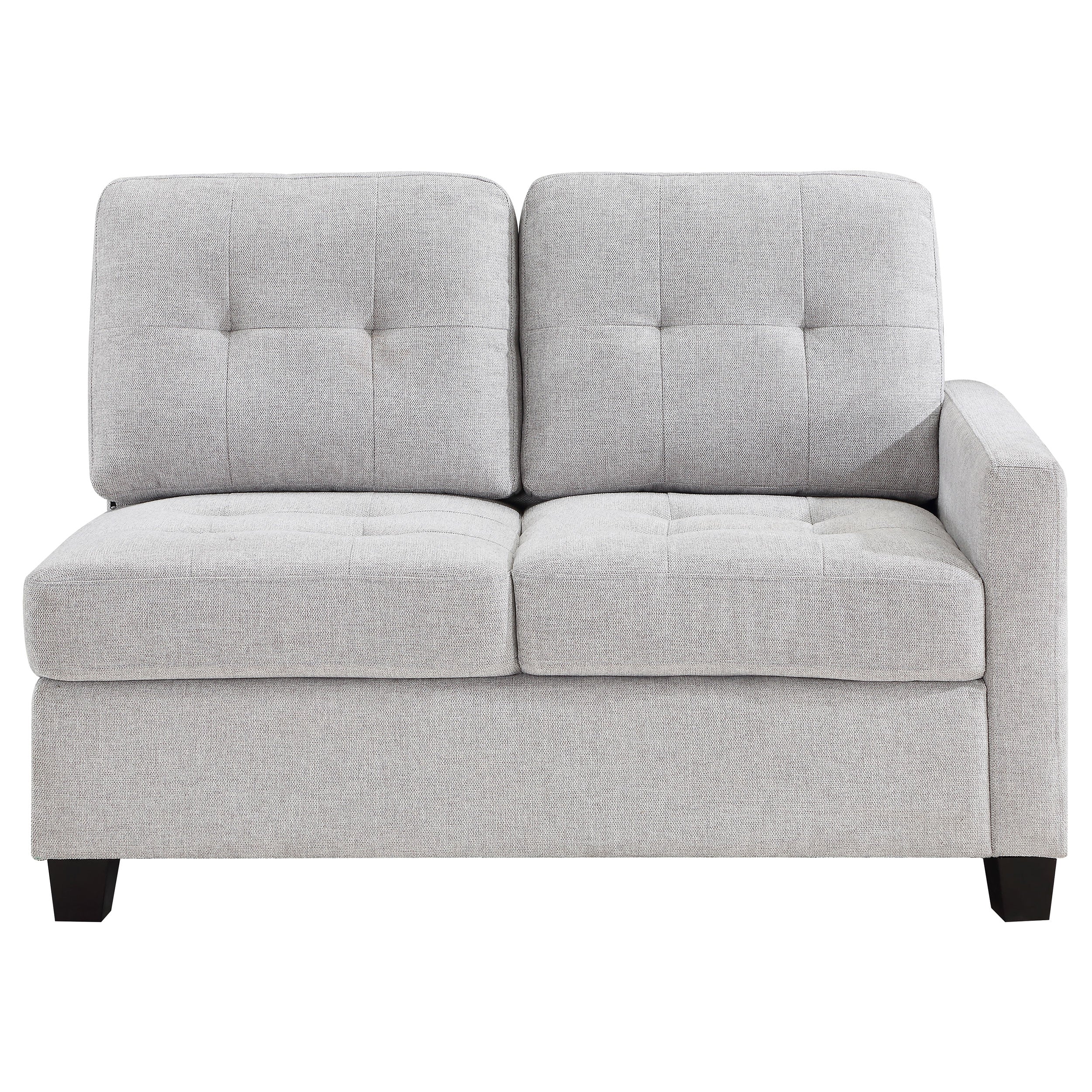 Georgina Upholstered Raf Chair Steel Beige - MyWaynesHome #