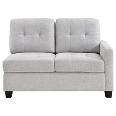 Georgina Upholstered Raf Chair Steel Beige - MyWaynesHome #