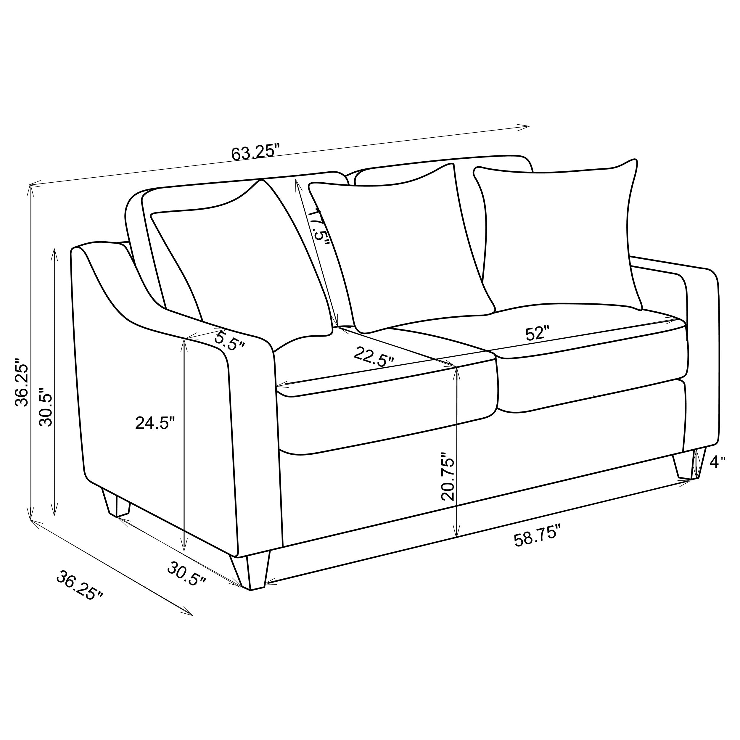 Christine 2-piece Upholstered Sloped Arm Sofa Set Beige - MyWaynesHome #