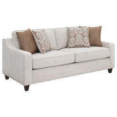 Christine 3-piece Upholstered Sloped Arm Sofa Set Beige - MyWaynesHome #