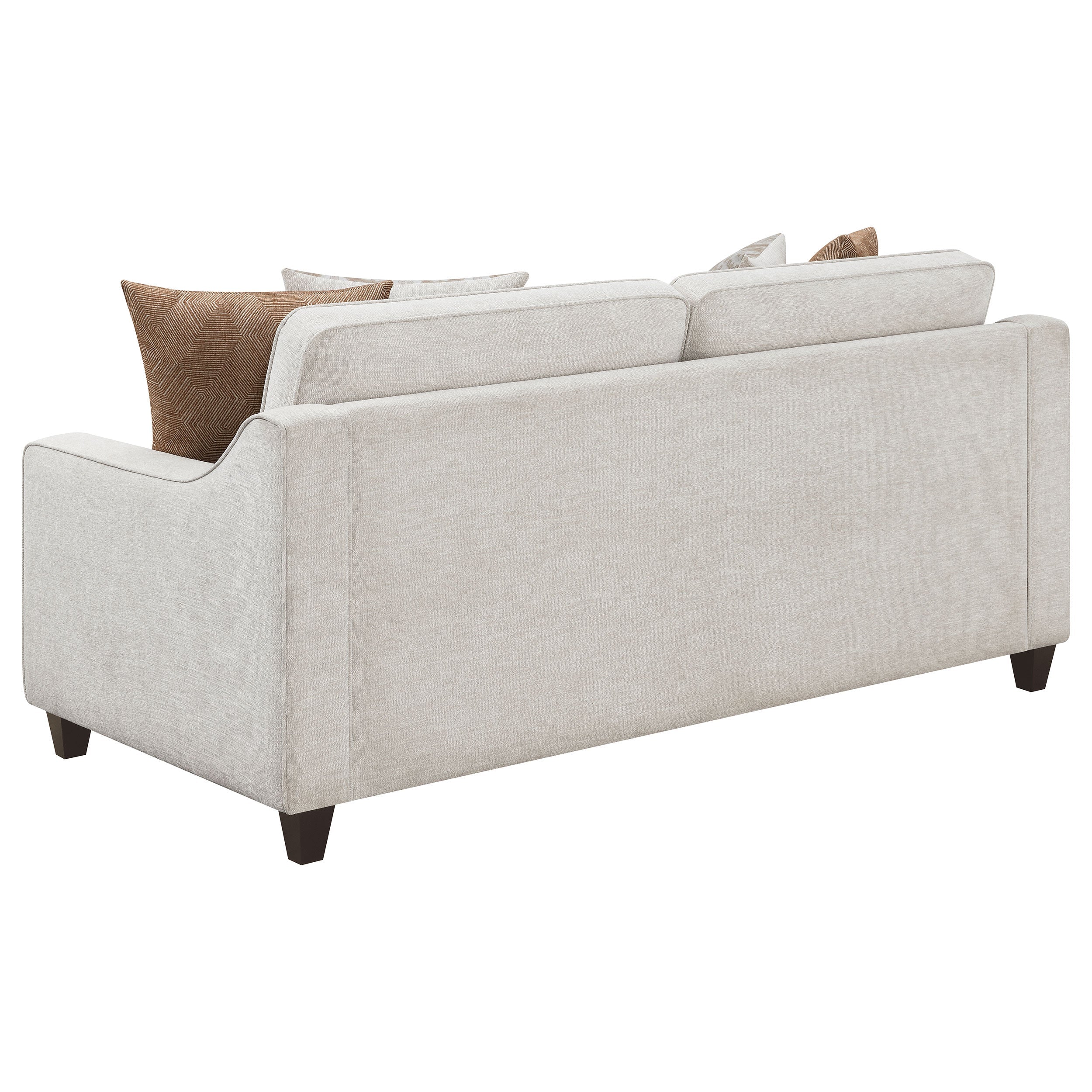 Christine 3-piece Upholstered Sloped Arm Sofa Set Beige - MyWaynesHome #