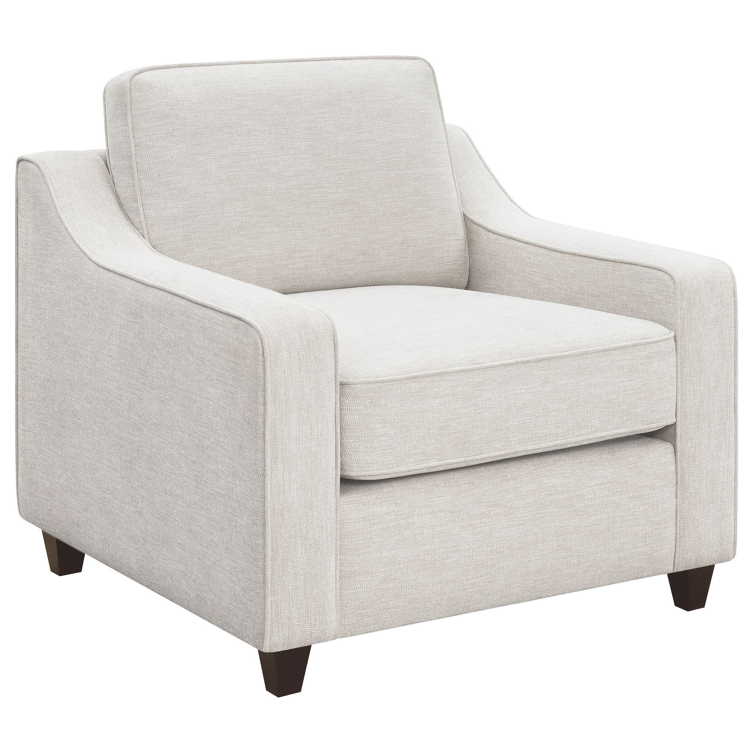 Christine 3-piece Upholstered Sloped Arm Sofa Set Beige - MyWaynesHome #