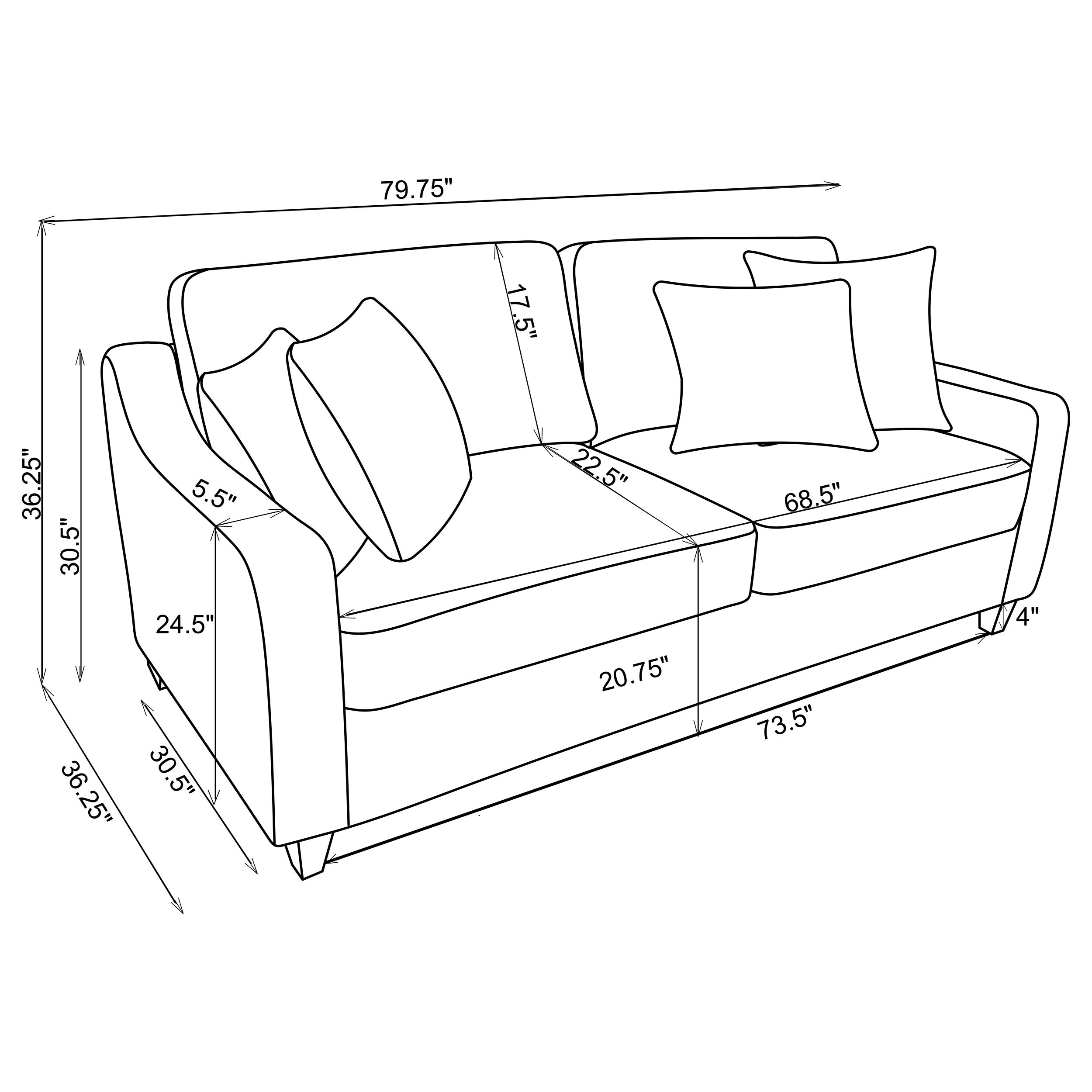 Christine 3-piece Upholstered Sloped Arm Sofa Set Beige - MyWaynesHome #