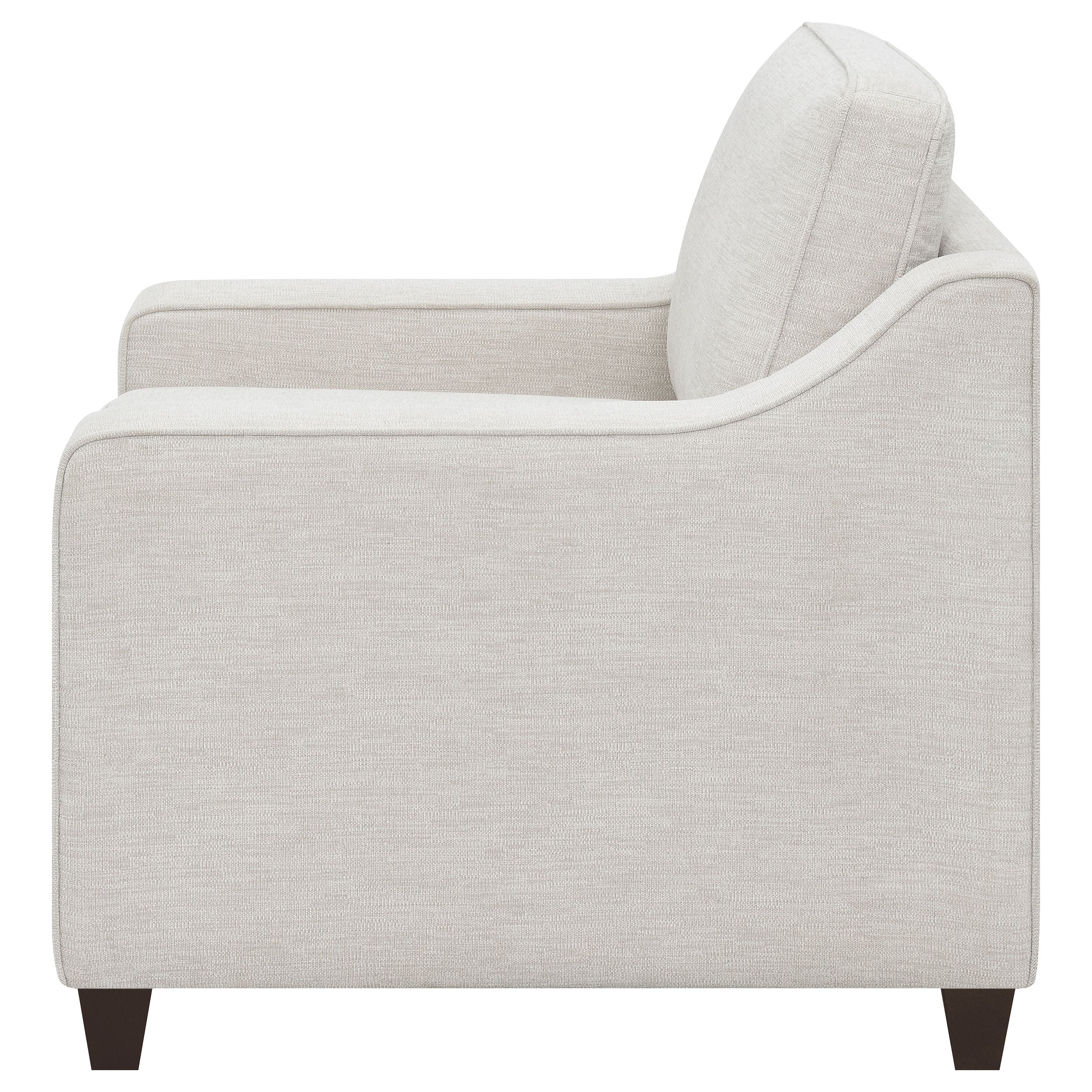 Christine Upholstered Sloped Arm Accent Chair Beige - MyWaynesHome #