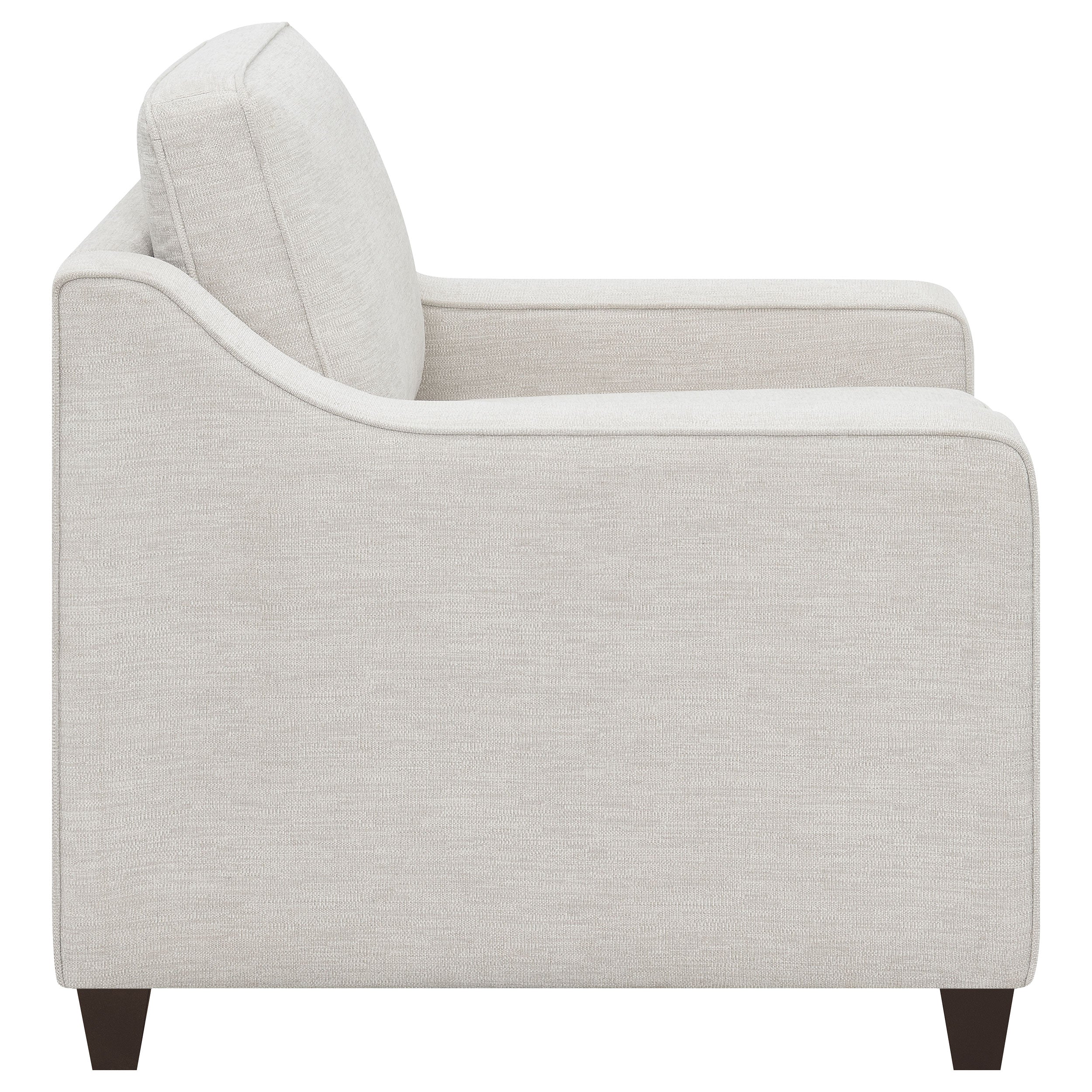 Christine Upholstered Sloped Arm Accent Chair Beige - MyWaynesHome #