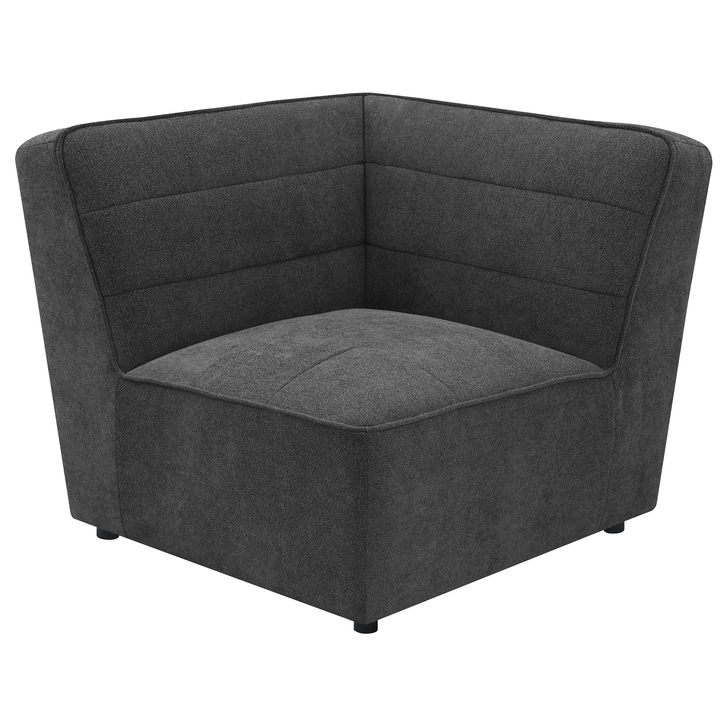 Sunny 6-piece Upholstered Modular Sectional Sofa Charcoal - MyWaynesHome #