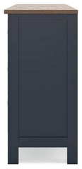 Landocken - Dresser - Brown / Blue