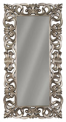 Lucia - Floor Mirror - Antique Silver Finish