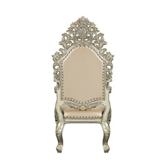 Sorina - Arm Chair (Set of 2) - Synthetic Leather & Antique Gold