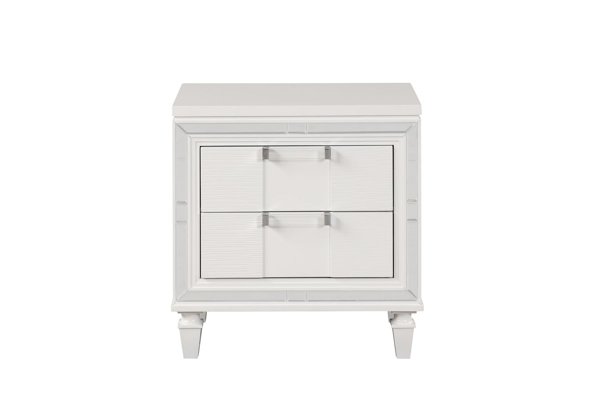 Genoa - Nightstand - Sparkling White
